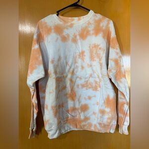 Hanes Orange Tie-Dye Sweatshirt